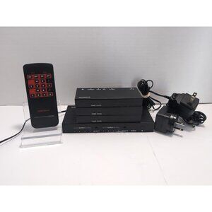 HDMI 4K Matrix 4X2 Matrix HDMI Switch HDCP With Remote 3 Additional Extenders